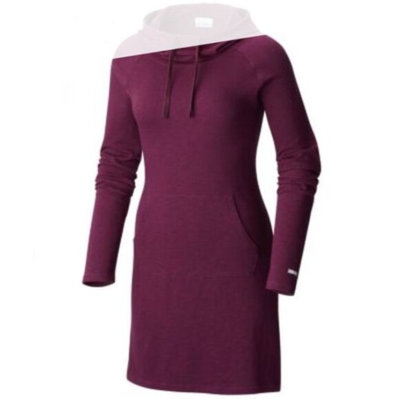 Women's Columbia Cedar Lake Hoodie Sweatshirt Dress - Picture 2 of 16